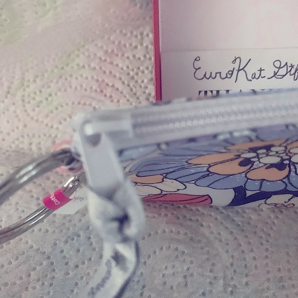 Vera Bradley ID Badge card case NEW with silver keyring can attach lanyard NWT - Picture 5 of 13